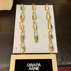 Authentic Lv lock set